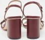 Gucci Vintage Pre-owned Leather sandals Red Dames - Thumbnail 5