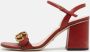 Gucci Vintage Pre-owned Leather sandals Red Dames - Thumbnail 2