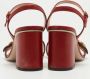 Gucci Vintage Pre-owned Leather sandals Red Dames - Thumbnail 5