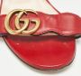 Gucci Vintage Pre-owned Leather sandals Red Dames - Thumbnail 7