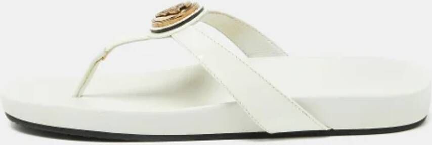 Gucci Vintage Pre-owned Leather sandals White Dames