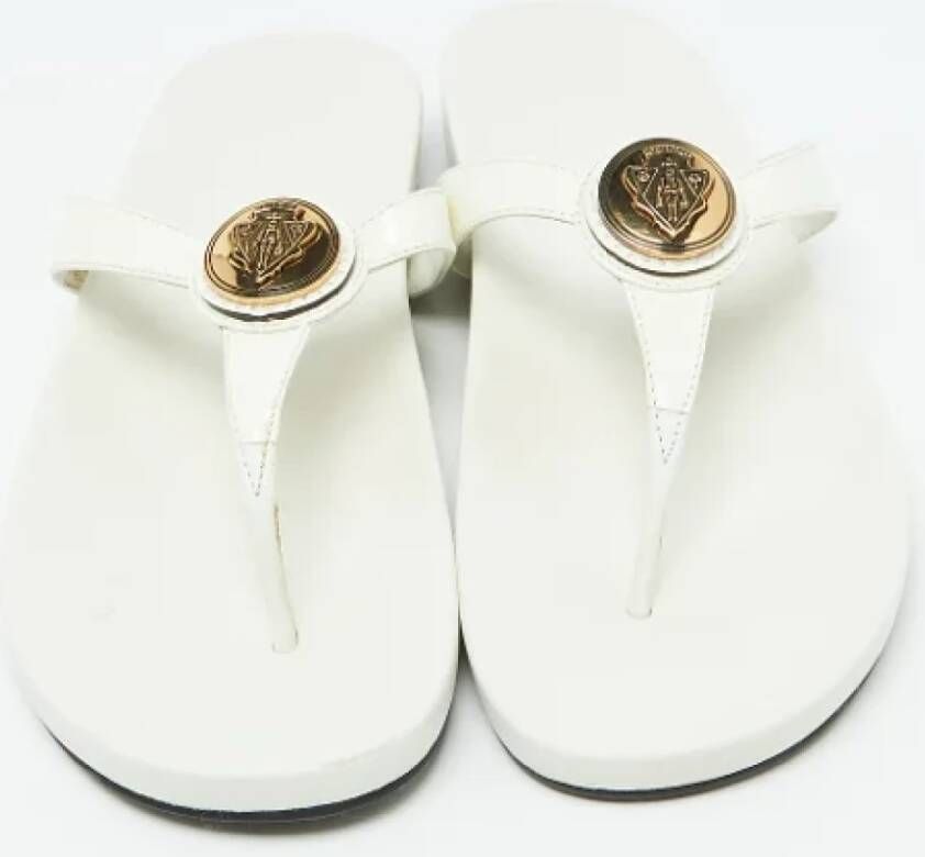 Gucci Vintage Pre-owned Leather sandals White Dames