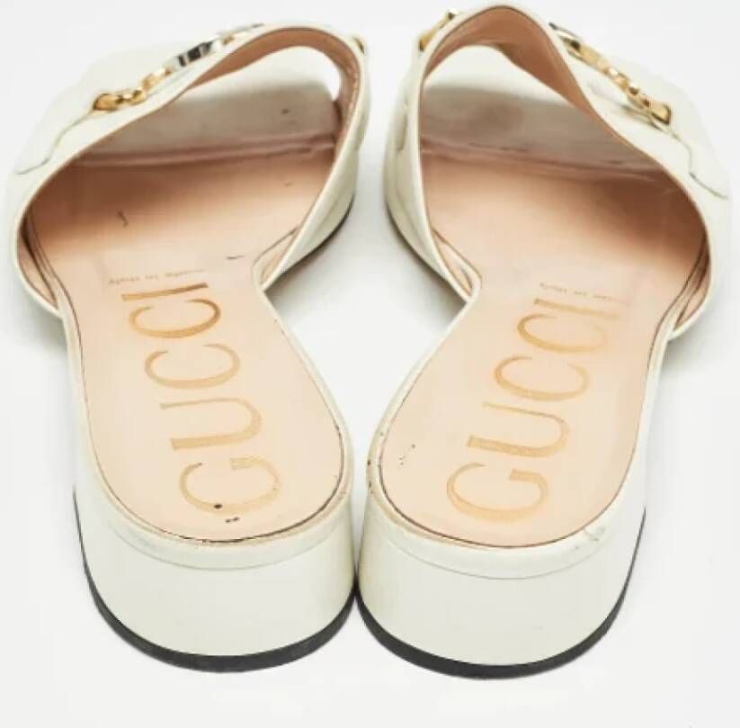 Gucci Vintage Pre-owned Leather sandals White Dames