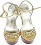 Gucci Vintage Pre-owned Leather sandals Yellow Dames - Thumbnail 2