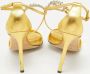 Gucci Vintage Pre-owned Leather sandals Yellow Dames - Thumbnail 5