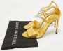 Gucci Vintage Pre-owned Leather sandals Yellow Dames - Thumbnail 9