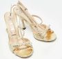 Gucci Vintage Pre-owned Leather sandals Yellow Dames - Thumbnail 4