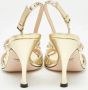 Gucci Vintage Pre-owned Leather sandals Yellow Dames - Thumbnail 5