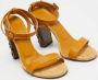 Gucci Vintage Pre-owned Leather sandals Yellow Dames - Thumbnail 3