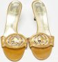 Gucci Vintage Pre-owned Leather sandals Yellow Dames - Thumbnail 3