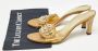 Gucci Vintage Pre-owned Leather sandals Yellow Dames - Thumbnail 9