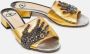 Gucci Vintage Pre-owned Leather sandals Yellow Dames - Thumbnail 4