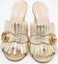 Gucci Vintage Pre-owned Leather sandals Yellow Dames - Thumbnail 3