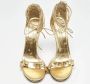 Gucci Vintage Pre-owned Leather sandals Yellow Dames - Thumbnail 3