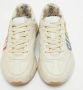 Gucci Vintage Pre-owned Leather sneakers Beige Dames - Thumbnail 3