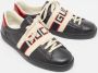 Gucci Vintage Pre-owned Leather sneakers Black Heren - Thumbnail 4