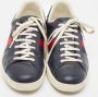 Gucci Vintage Pre-owned Leather sneakers Blue Heren - Thumbnail 2