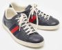 Gucci Vintage Pre-owned Leather sneakers Blue Heren - Thumbnail 3