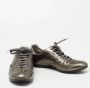 Gucci Vintage Pre-owned Leather sneakers Gray Dames - Thumbnail 4