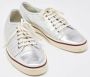 Gucci Vintage Pre-owned Leather sneakers Gray Dames - Thumbnail 4