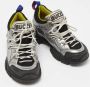 Gucci Vintage Pre-owned Leather sneakers Gray Dames - Thumbnail 3