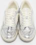 Gucci Vintage Pre-owned Leather sneakers Gray Heren - Thumbnail 3