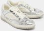 Gucci Vintage Pre-owned Leather sneakers Gray Heren - Thumbnail 4