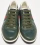 Gucci Vintage Pre-owned Leather sneakers Green Heren - Thumbnail 3