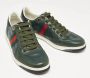 Gucci Vintage Pre-owned Leather sneakers Green Heren - Thumbnail 4