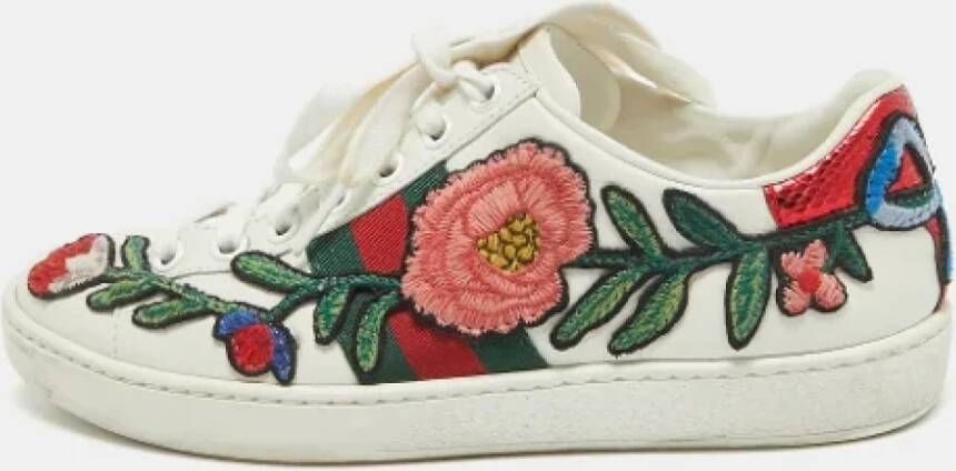 Gucci Vintage Pre-owned Leather sneakers Multicolor Dames