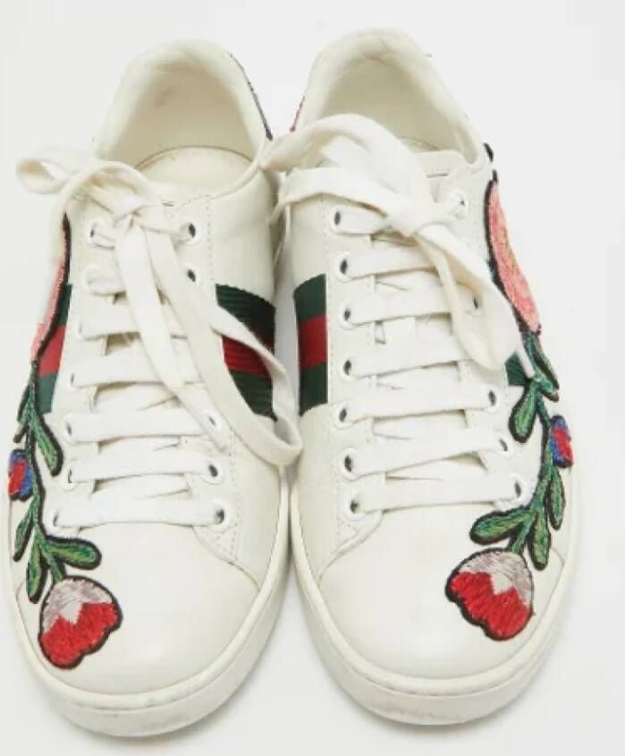 Gucci Vintage Pre-owned Leather sneakers Multicolor Dames