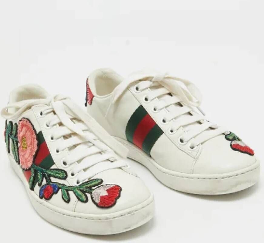 Gucci Vintage Pre-owned Leather sneakers Multicolor Dames