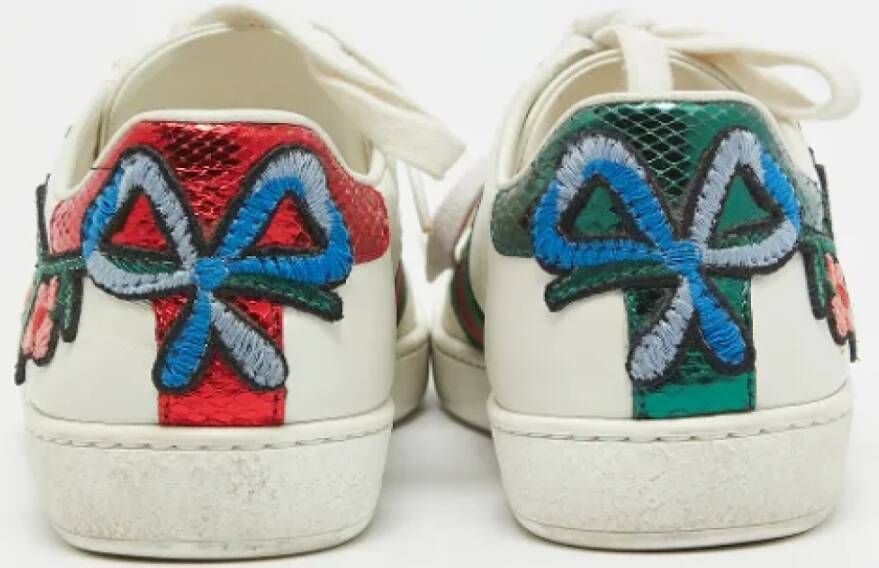 Gucci Vintage Pre-owned Leather sneakers Multicolor Dames