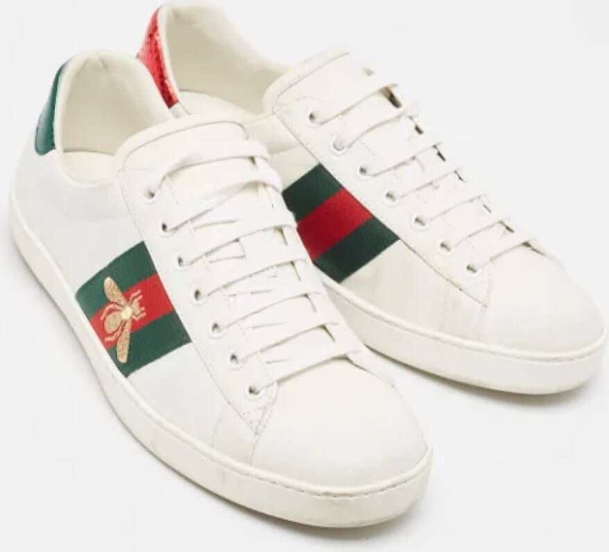 Gucci Vintage Pre-owned Leather sneakers Multicolor Dames