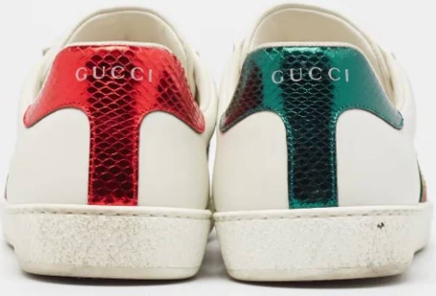 Gucci Vintage Pre-owned Leather sneakers Multicolor Dames