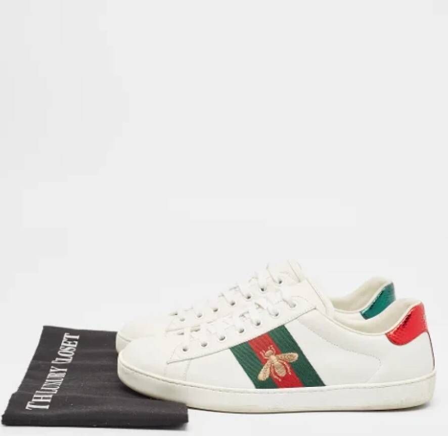 Gucci Vintage Pre-owned Leather sneakers Multicolor Dames