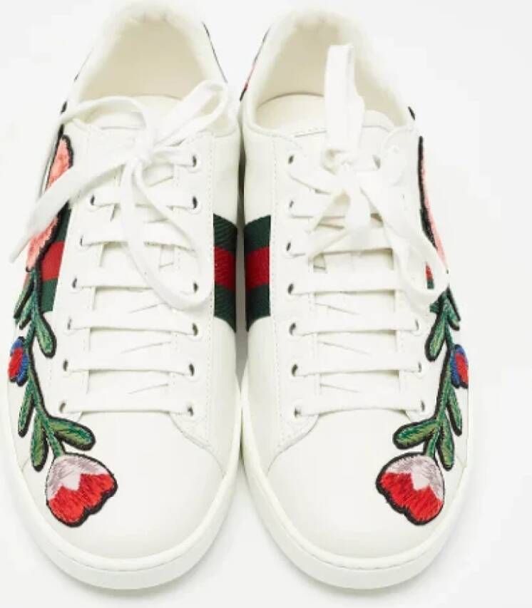 Gucci Vintage Pre-owned Leather sneakers Multicolor Dames