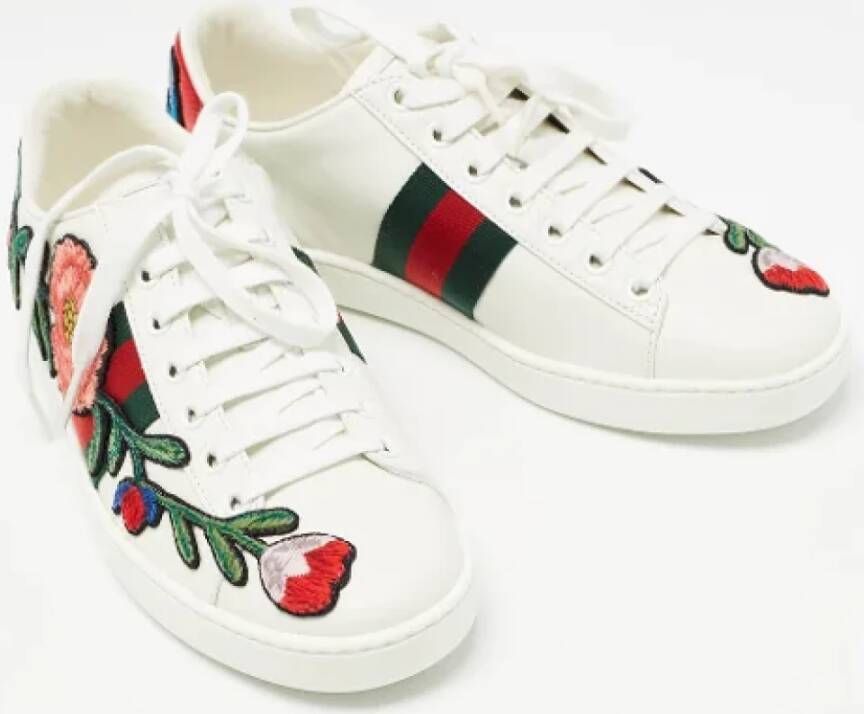 Gucci Vintage Pre-owned Leather sneakers Multicolor Dames