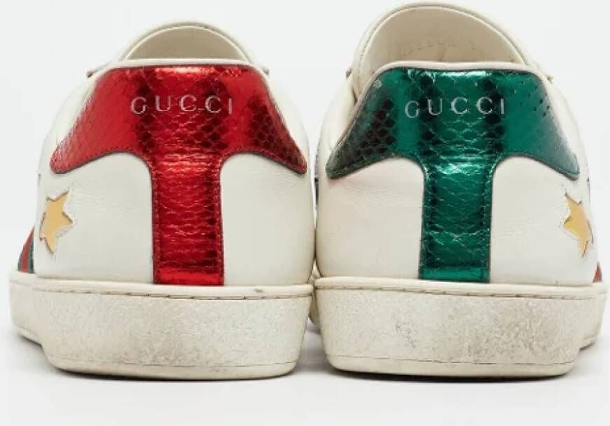 Gucci Vintage Pre-owned Leather sneakers Multicolor Dames