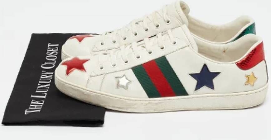 Gucci Vintage Pre-owned Leather sneakers Multicolor Dames