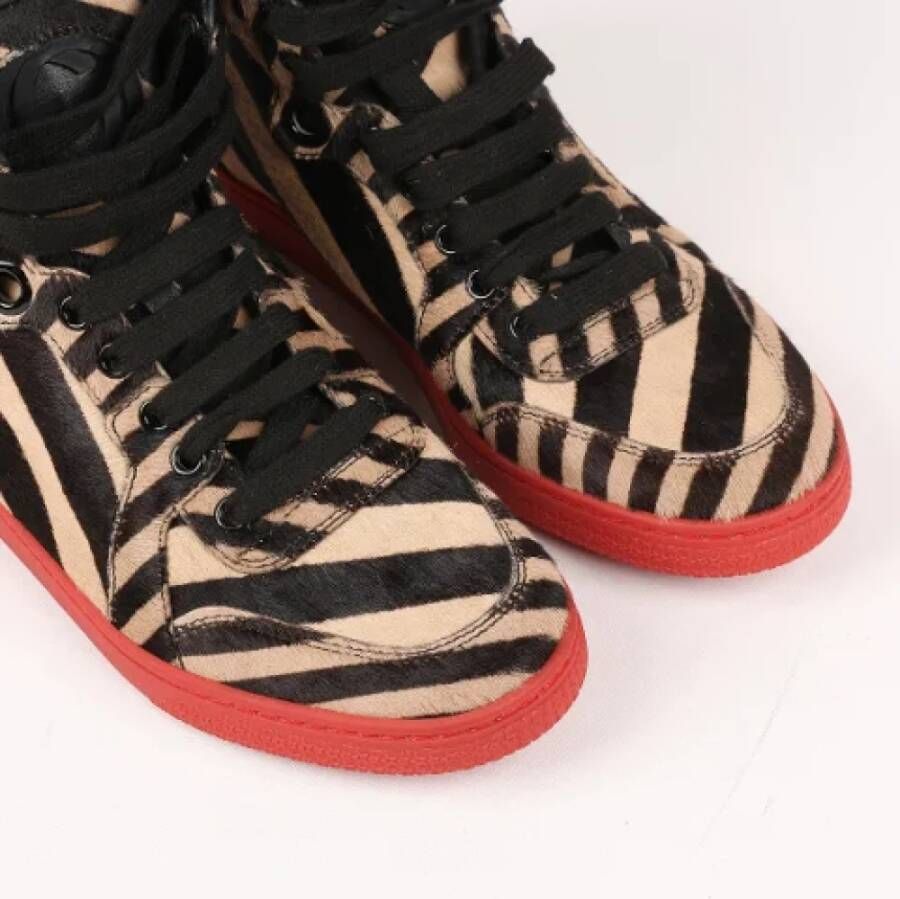 Gucci Vintage Pre-owned Leather sneakers Multicolor Dames