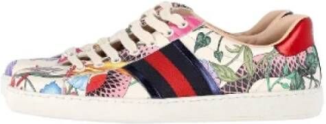 Gucci Vintage Pre-owned Leather sneakers Multicolor Heren