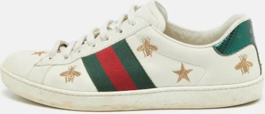 Gucci Vintage Pre-owned Leather sneakers Multicolor Heren