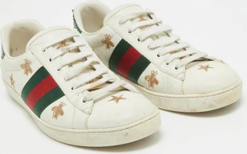 Gucci Vintage Pre-owned Leather sneakers Multicolor Heren