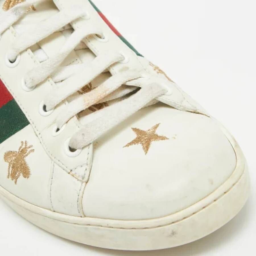 Gucci Vintage Pre-owned Leather sneakers Multicolor Heren