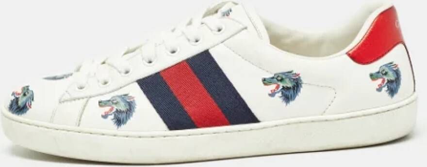 Gucci Vintage Pre-owned Leather sneakers Multicolor Heren