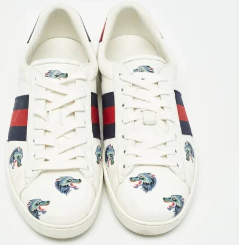 Gucci Vintage Pre-owned Leather sneakers Multicolor Heren