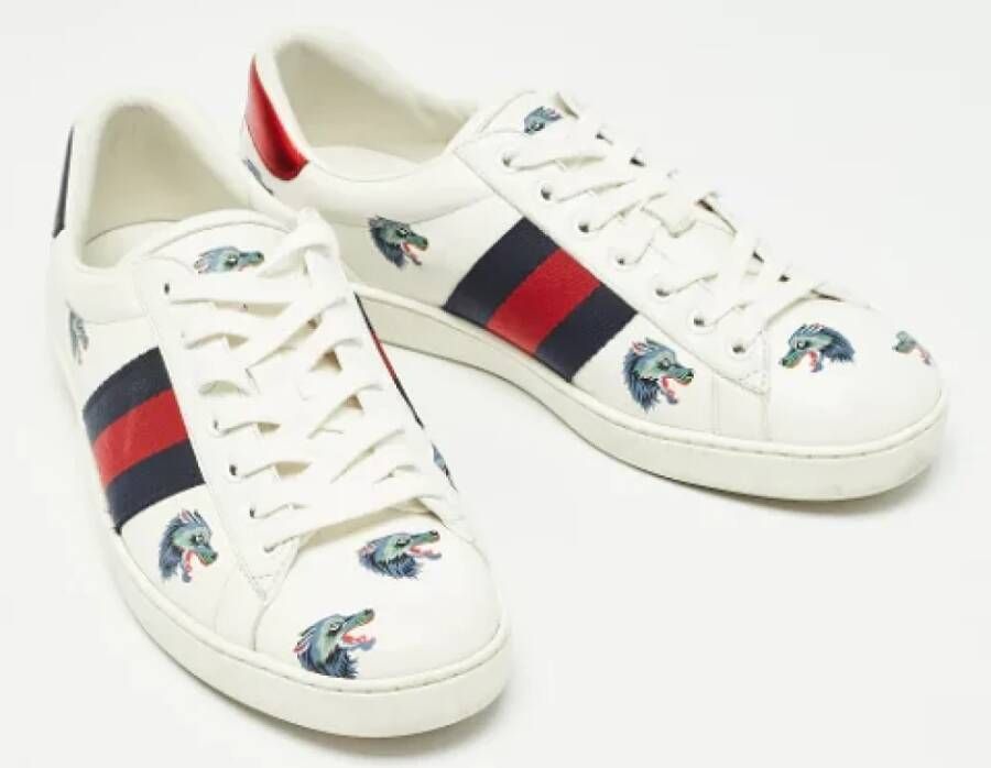 Gucci Vintage Pre-owned Leather sneakers Multicolor Heren