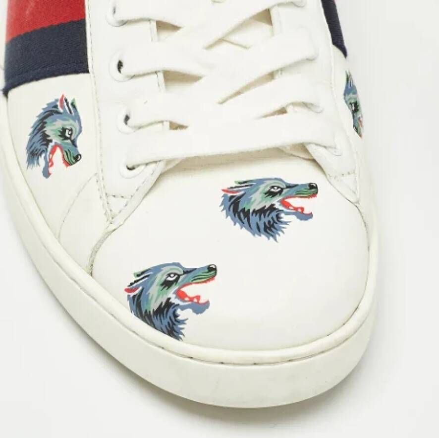 Gucci Vintage Pre-owned Leather sneakers Multicolor Heren