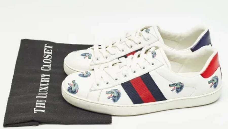 Gucci Vintage Pre-owned Leather sneakers Multicolor Heren